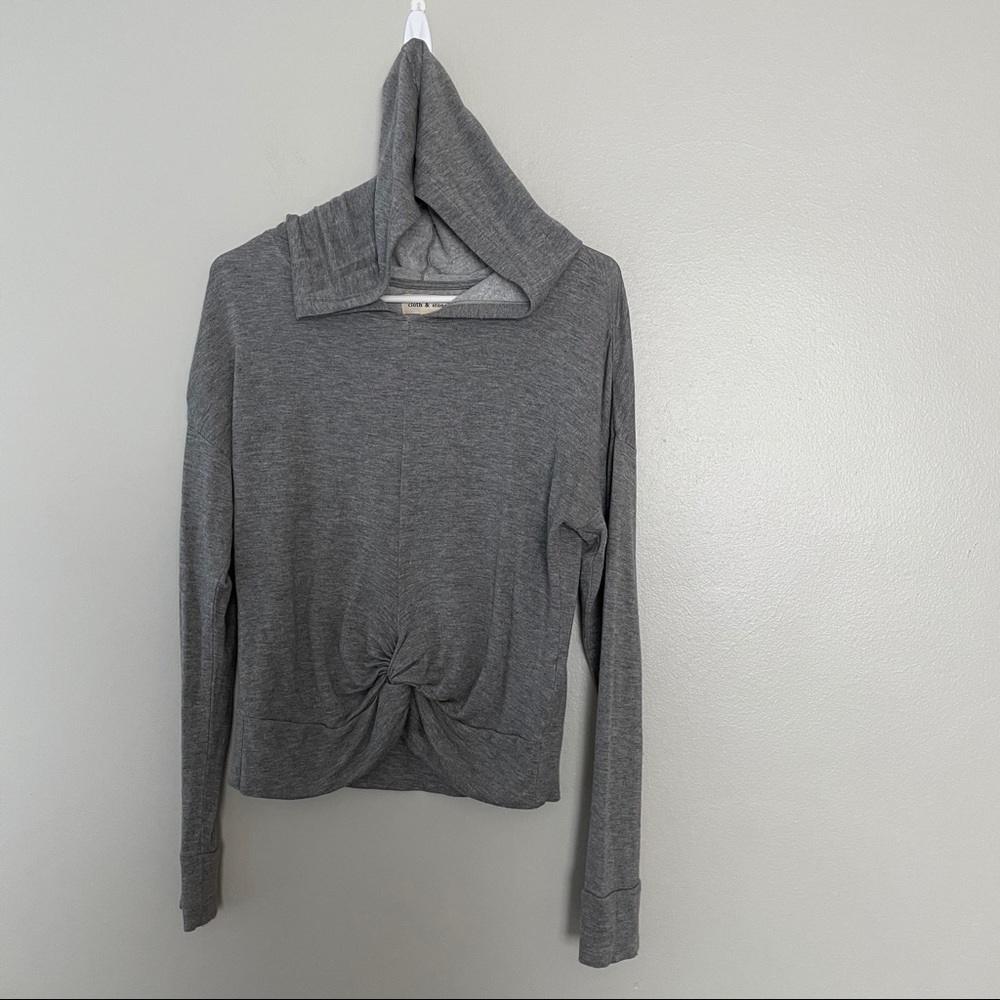 Cloth & Stone Long Sleeve Hoodie Shirt
